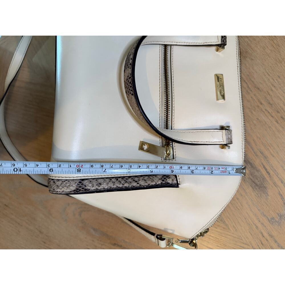 Kate Spade Savannah Parliament Square (Cement/Natural Snake) smooth leather bag - Picture 8 of 14